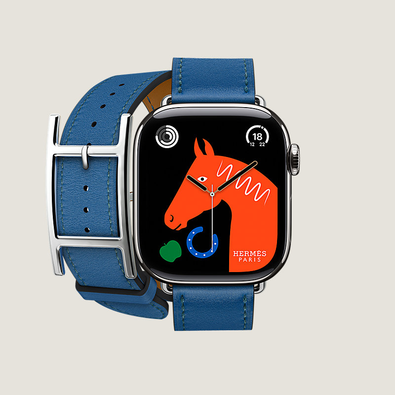 新品未使用【HERMES】Series 11 ケース & Apple Watch Series 11 ケース & Apple Watch Hermès ドゥブルトゥール